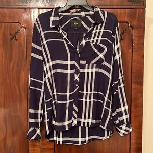 Rails flannel button down